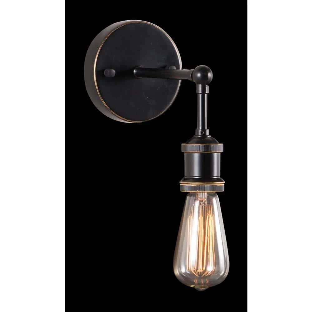 Miserite 1-Light Antique Black Gold and Copper Wall Lamp by ZUO 2 Miserite 1-Light Antique Black Gold and Copper Wall Lamp by ZUO - Image 2