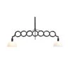 Jade 2-Light Antique Black Gold Ceiling Pendant by ZUO