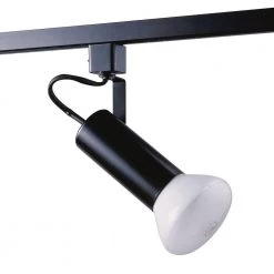 Universal Line-Voltage Black Track Lighting Fixture by Designers Choice Collection