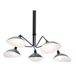 Desden 5-Light Black Pendant with Metal shade by ZUO 9 Desden 5-Light Black Pendant with Metal shade by ZUO -Deals Juno Store black zuo chandeliers 56062 1f 1000