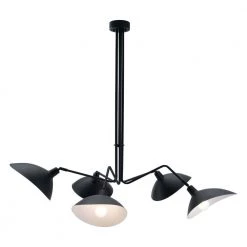 Desden 5-Light Black Pendant with Metal shade by ZUO 8 Desden 5-Light Black Pendant with Metal shade by ZUO -Deals Juno Store black zuo chandeliers 56062 4f 1000