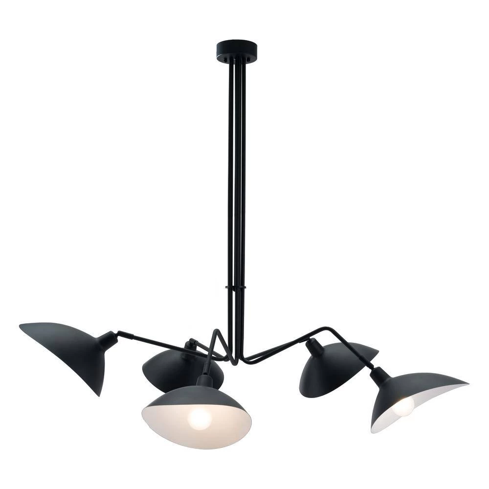 Desden 5-Light Black Pendant with Metal shade by ZUO 3 Desden 5-Light Black Pendant with Metal shade by ZUO - Image 3