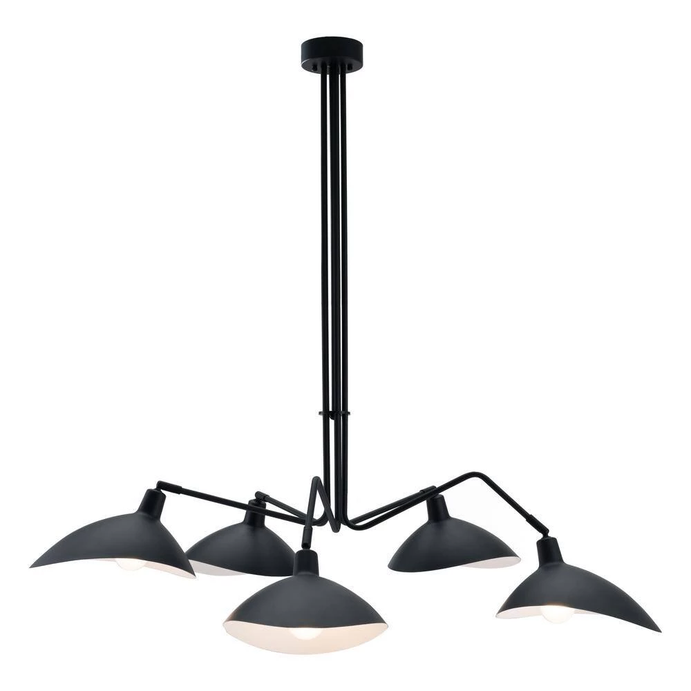 Desden 5-Light Black Pendant with Metal shade by ZUO 2 Desden 5-Light Black Pendant with Metal shade by ZUO - Image 2