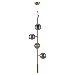 Zatara 4-Light Bronze Chandelier with Tempered Glass Shade by ZUO -Deals Juno Store bronze zuo chandeliers 56111 76 1000