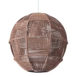 Florence 1 Light Brown Pendant with Polyester Shade by ZUO -Deals Juno Store brown zuo chandeliers 56094 44 1000