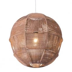 Florence 1 Light Brown Pendant with Polyester Shade by ZUO