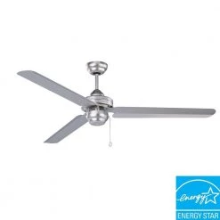 Studio-54 54 in. Brushed Steel Ceiling Fan by Designers Choice Collection -Deals Juno Store brushed steel designers choice collection ceiling fans without lights ac8354 bst 1f 1000