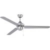 Studio-54 54 in. Brushed Steel Ceiling Fan by Designers Choice Collection