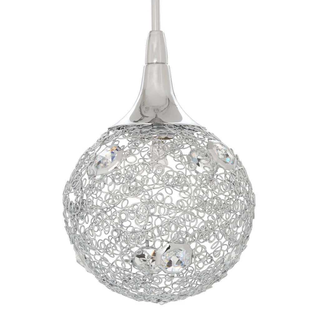 Solaro Series 3-Light Chrome Pendant Bar by Designers Choice Collection 5 Solaro Series 3-Light Chrome Pendant Bar by Designers Choice Collection - Image 5