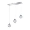 Solaro Series 3-Light Chrome Pendant Bar by Designers Choice Collection