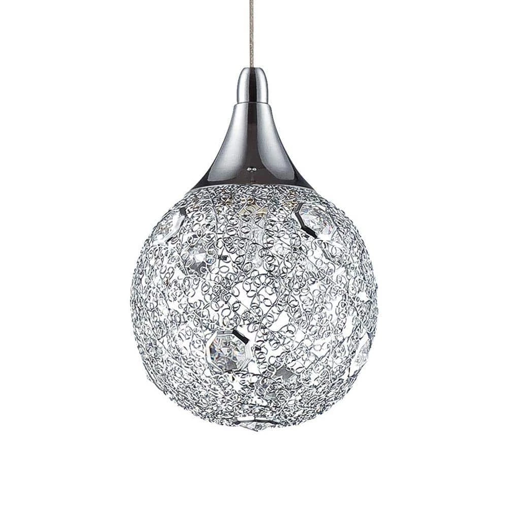 Solaro Series 3-Light Chrome Pendant Bar by Designers Choice Collection 6 Solaro Series 3-Light Chrome Pendant Bar by Designers Choice Collection - Image 6