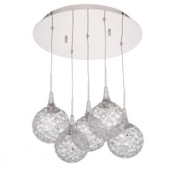 SOLARO Series 5-Light Chrome Pendant by Designers Choice Collection -Deals Juno Store chrome designers choice collection chandeliers pf40 5lpa ch a0 1000