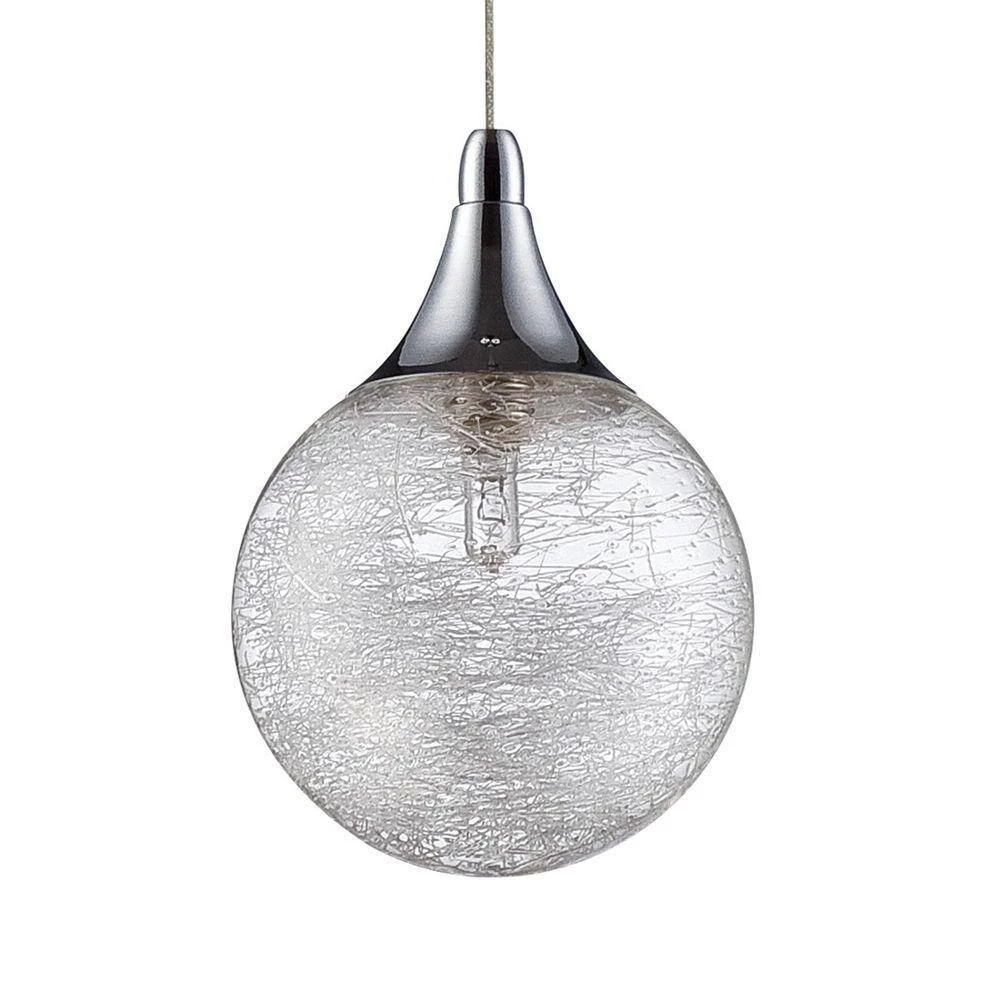 Fybra Series 3-Light Chrome Pendant Bar by Designers Choice Collection 6 Fybra Series 3-Light Chrome Pendant Bar by Designers Choice Collection - Image 6