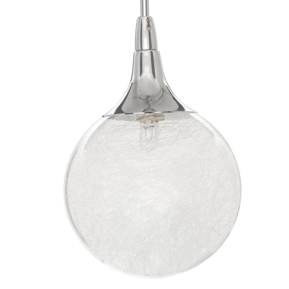 Fybra Series 3-Light Chrome Pendant Bar by Designers Choice Collection 2 Fybra Series 3-Light Chrome Pendant Bar by Designers Choice Collection - Image 2