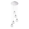 FYBRA Series 5-Light Chrome Pendant by Designers Choice Collection