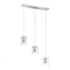 Metro Series 3-Light Chrome Pendant Bar by Designers Choice Collection