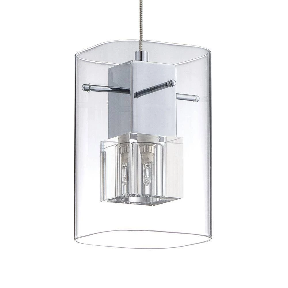 Metro Series 3-Light Chrome Pendant Bar by Designers Choice Collection 2 Metro Series 3-Light Chrome Pendant Bar by Designers Choice Collection - Image 2