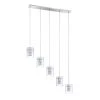 Metro Series 5-Light Chrome Pendant Bar by Designers Choice Collection