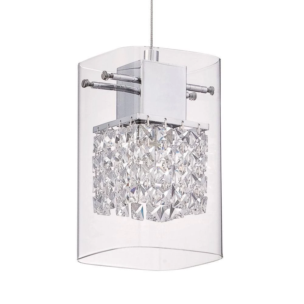 Politan Series 9-Light Chrome Pendant Pan by Designers Choice Collection 2 Politan Series 9-Light Chrome Pendant Pan by Designers Choice Collection - Image 2