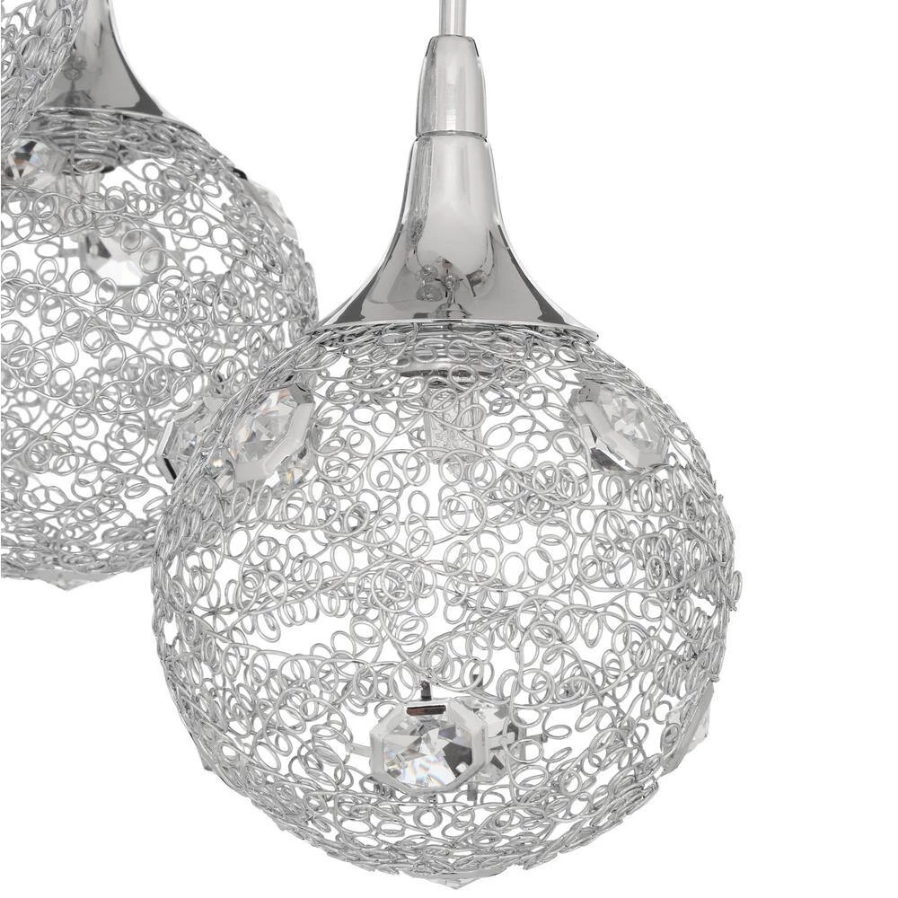 SOLARO Series 3-Light Chrome Pendant by Designers Choice Collection 5 SOLARO Series 3-Light Chrome Pendant by Designers Choice Collection - Image 5