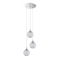 SOLARO Series 3-Light Chrome Pendant by Designers Choice Collection