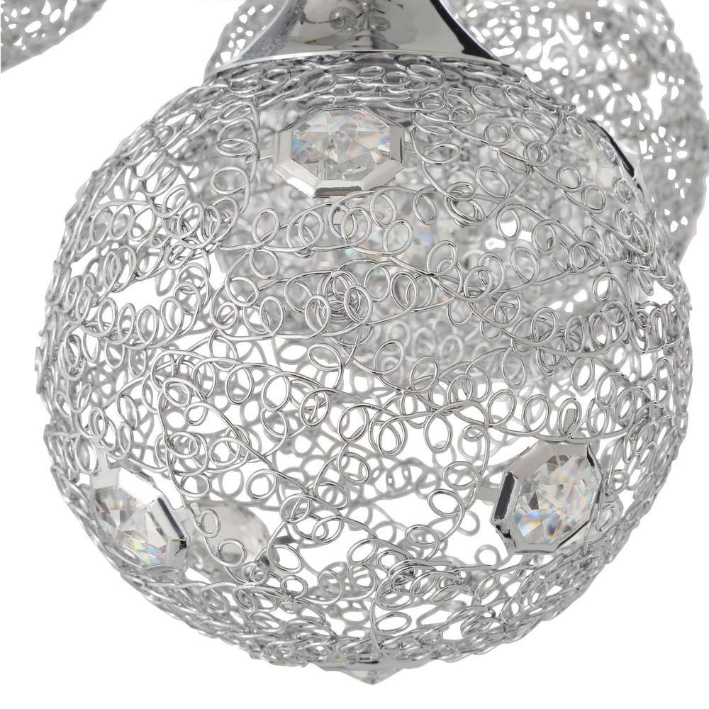 SOLARO Series 3-Light Chrome Pendant by Designers Choice Collection 7 SOLARO Series 3-Light Chrome Pendant by Designers Choice Collection - Image 7