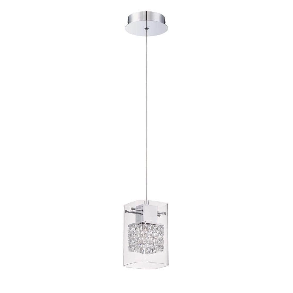 Politan Series 1-Light Chrome Pendant by Designers Choice Collection 1 Politan Series 1-Light Chrome Pendant by Designers Choice Collection