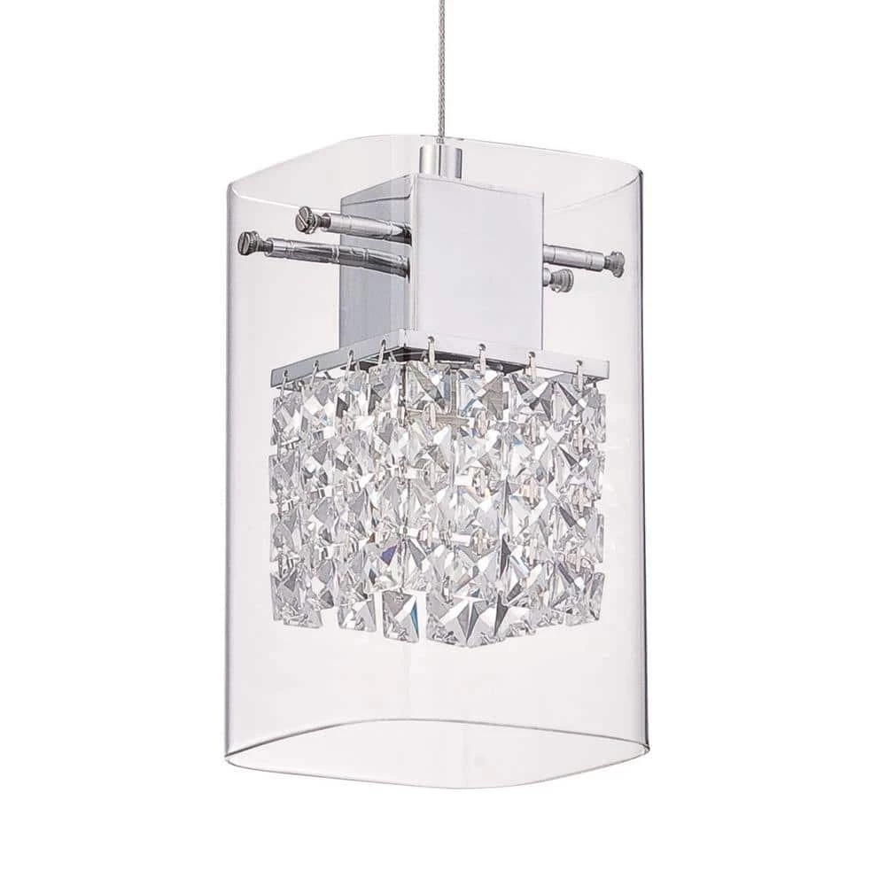 Politan Series 1-Light Chrome Pendant by Designers Choice Collection 2 Politan Series 1-Light Chrome Pendant by Designers Choice Collection - Image 2