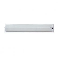 Paramount Series 5-Light Chrome Vanity Light with Linen Glass Shade by Designers Choice Collection