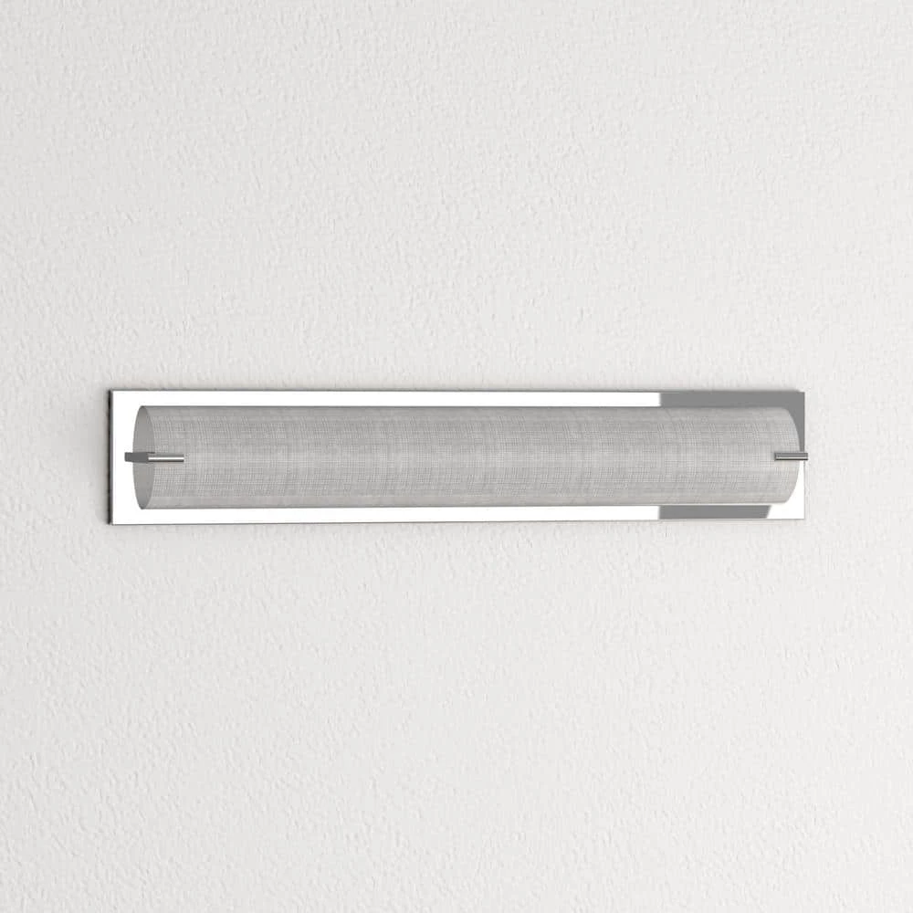 Paramount Series 6-Light Chrome Vanity Light with Linen Glass Shade by Designers Choice Collection 6 Paramount Series 6-Light Chrome Vanity Light with Linen Glass Shade by Designers Choice Collection - Image 6