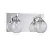FYBRA Series 2-Light Chrome Bath Light by Designers Choice Collection