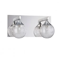 FYBRA Series 2-Light Chrome Bath Light by Designers Choice Collection