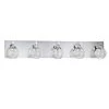 FYBRA Series 5-Light Chrome Bath Light by Designers Choice Collection