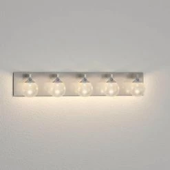 FYBRA Series 5-Light Chrome Bath Light by Designers Choice Collection -Deals Juno Store chrome designers choice collection vanity lighting vf4100 5l ch d4 1000