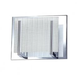 Aurora Series 1-Light Chrome Vanity Light with Linen Glass by Designers Choice Collection -Deals Juno Store chrome designers choice collection wall sconces vf2400 1l ch c3 1000