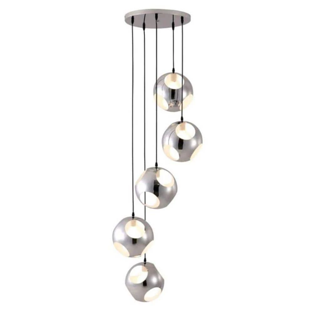 Meteor Shower 5-Light Chrome Ceiling Pendant by ZUO 1 Meteor Shower 5-Light Chrome Ceiling Pendant by ZUO