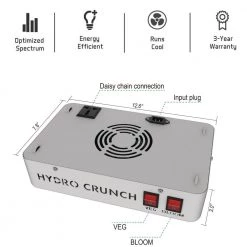 300-Watt Equivalent Veg/Bloom Full Spectrum LED Plant Grow Light Fixture by Hydro Crunch 18 300-Watt Equivalent Veg/Bloom Full Spectrum LED Plant Grow Light Fixture by Hydro Crunch -Deals Juno Store hydro crunch grow light kits b350200200 44 1000