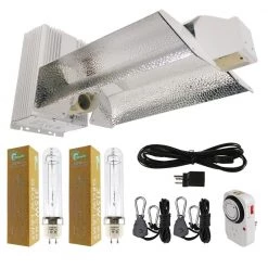 630-Watt Ceramic Metal Halide CMH Dual Lamp Open Style Complete Grow Light System with Lamps by Hydro Crunch