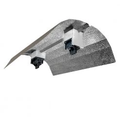 18 in. Double Ended DE Basic Wing Grow Light Reflector with Socket and Cord for up to 1000-Watt by Hydro Crunch