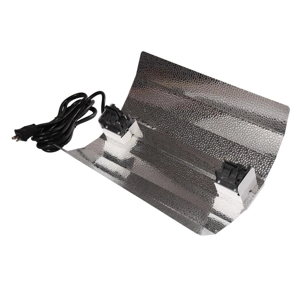 18 in. Double Ended DE Basic Wing Grow Light Reflector with Socket and Cord for up to 1000-Watt by Hydro Crunch 2 18 in. Double Ended DE Basic Wing Grow Light Reflector with Socket and Cord for up to 1000-Watt by Hydro Crunch - Image 2