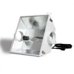 Double Ended Large Air Cooled with 6 in. Duct and Glass Panel Grow Light Reflector for up to 1000-Watt by Hydro Crunch 6 Double Ended Large Air Cooled with 6 in. Duct and Glass Panel Grow Light Reflector for up to 1000-Watt by Hydro Crunch -Deals Juno Store hydro crunch grow light kits d940003010 4f 1000