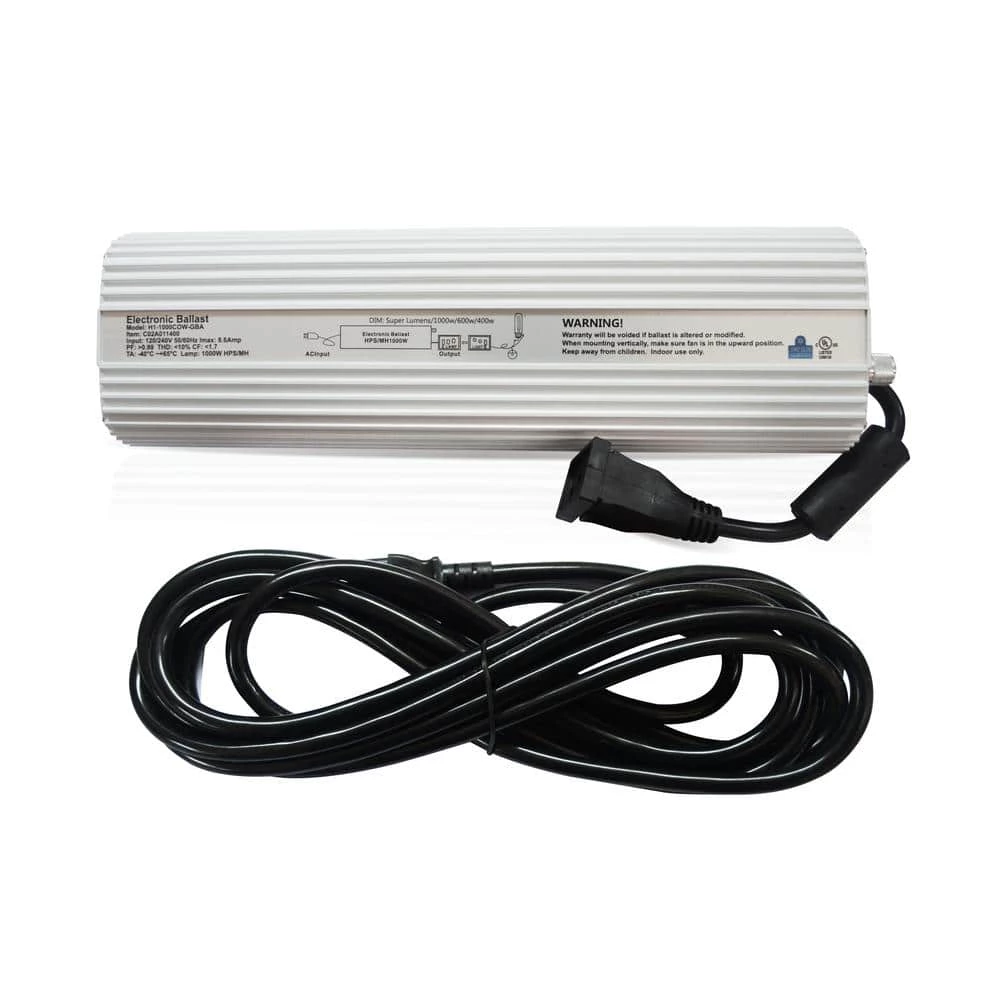 1000-Watt Double Ended HPS 120/240-Volt Grow Light System with DE XXL Open Hood Grow Light Reflector by Hydro Crunch 5 1000-Watt Double Ended HPS 120/240-Volt Grow Light System with DE XXL Open Hood Grow Light Reflector by Hydro Crunch - Image 5