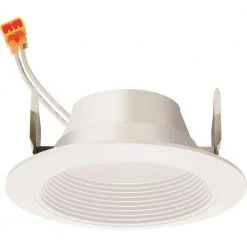 10-Watt 4 in. 600-Lumens 3500K 90CRI White Integrated LED Recessed Trim by Juno