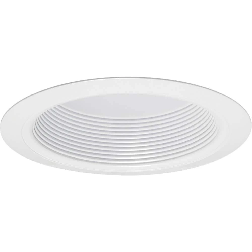 Contractor Select 6 in. White Fully Enclosed Recessed Baffle Trim by Juno 1 Contractor Select 6 in. White Fully Enclosed Recessed Baffle Trim by Juno