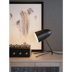 Jamison 15 in. Matt Black Table Lamp by ZUO