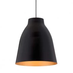 Bronze 1-Light Matte Black Ceiling Pendant by ZUO
