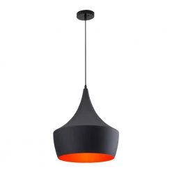 Copper 1-Light Matte Black Ceiling Pendant by ZUO -Deals Juno Store matte black zuo chandeliers 98247 4f 1000