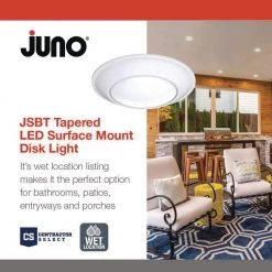 Contractor Select JSBT 7.72 in. Matte White Integrated LED Flush Mount Fixture by Juno 14 Contractor Select JSBT 7.72 in. Matte White Integrated LED Flush Mount Fixture by Juno -Deals Juno Store matte white juno flush mount lights jsbt 6in 30k 90cri wl mw m6 40 1000