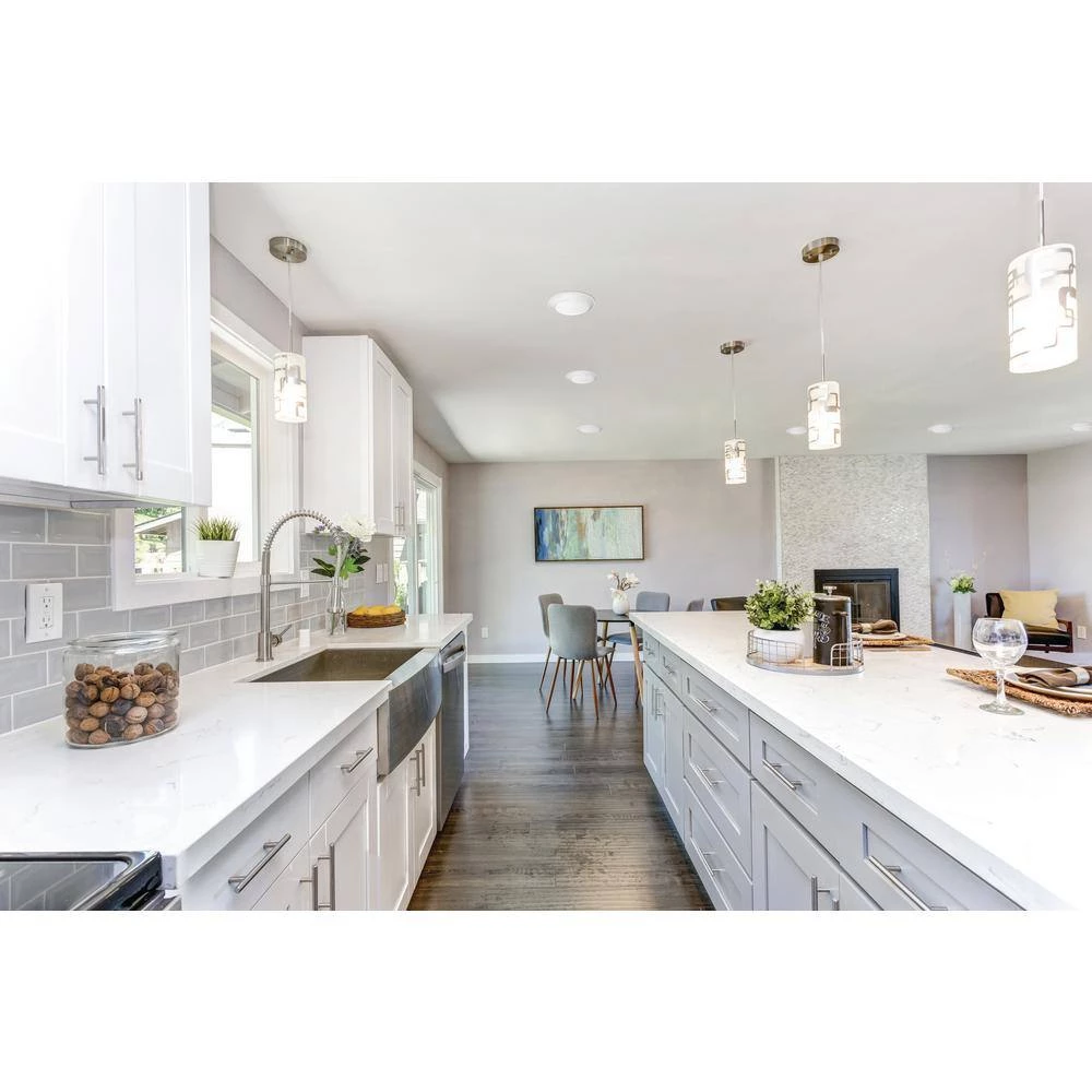 Contractor Select JSBT 8.39 in. Matte White Integrated LED Flush Mount Fixture, Selectable CCT by Juno 9 Contractor Select JSBT 8.39 in. Matte White Integrated LED Flush Mount Fixture, Selectable CCT by Juno - Image 9