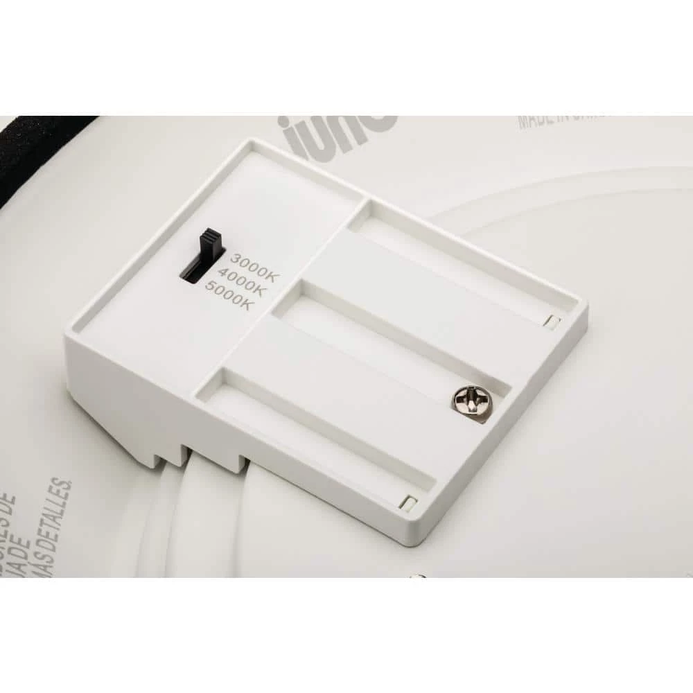 Contractor Select JSBT 8.39 in. Matte White Integrated LED Flush Mount Fixture, Selectable CCT by Juno 7 Contractor Select JSBT 8.39 in. Matte White Integrated LED Flush Mount Fixture, Selectable CCT by Juno - Image 7